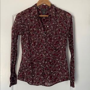 Floral Purple Button-up